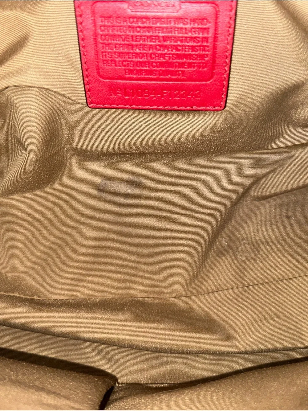 Coach classic red